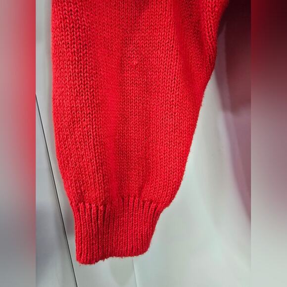 Vintage Westbound Red Sequin Turtleneck Sweater – Size Large - Picture 9 of 16